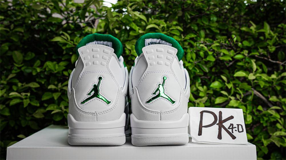 PK GOD Jordan 4 Retro Metallic Green RETAIL MATERIALS READY TO SHIP